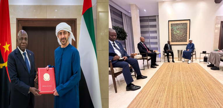 Téte António entrega mensagem do Presidente João Lourenço em Abu Dhabi